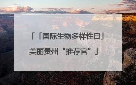 「国际生物多样性日」美丽贵州“推荐官”