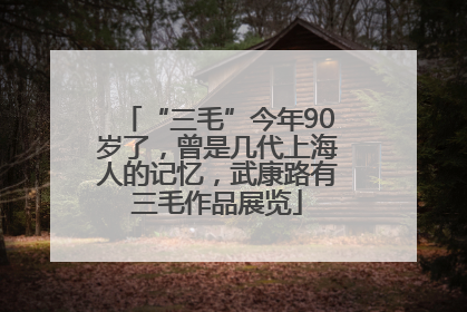 “三毛”今年90岁了，曾是几代上海人的记忆，武康路有三毛作品展览