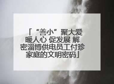 “善小”聚大爱 暖人心 促发展 解密淄博供电员工付珍家庭的文明密码