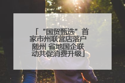 “国贸甄选”首家市州联营店落户随州 省地国企联动共促消费升级