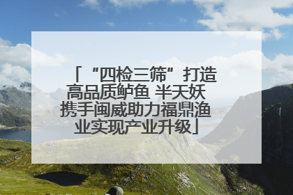 “四检三筛”打造高品质鲈鱼 半天妖携手闽威助力福鼎渔业实现产业升级