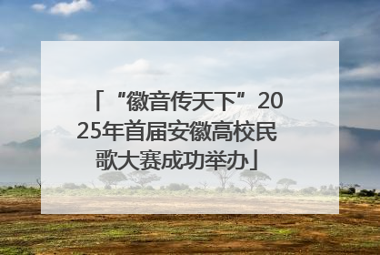 “徽音传天下”2025年首届安徽高校民歌大赛成功举办