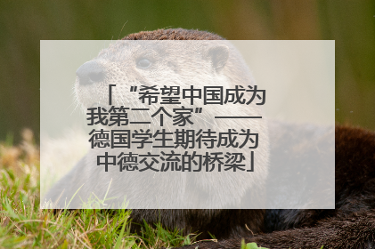 “希望中国成为我第二个家”——德国学生期待成为中德交流的桥梁