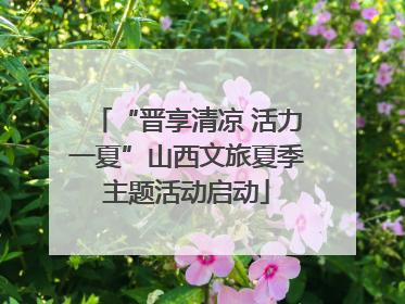 “晋享清凉 活力一夏”山西文旅夏季主题活动启动