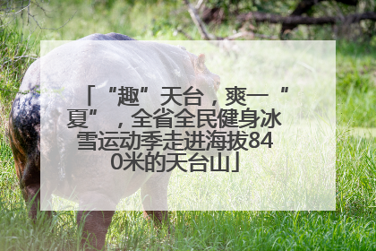 “趣”天台，爽一“夏”，全省全民健身冰雪运动季走进海拔840米的天台山
