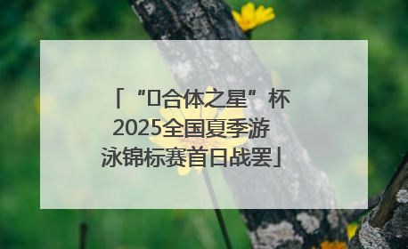 “﻿合体之星”杯2025全国夏季游泳锦标赛首日战罢