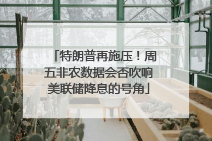 特朗普再施压！周五非农数据会否吹响美联储降息的号角