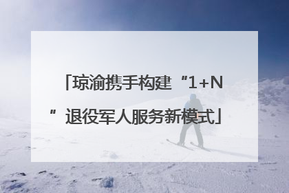 琼渝携手构建“1+N”退役军人服务新模式