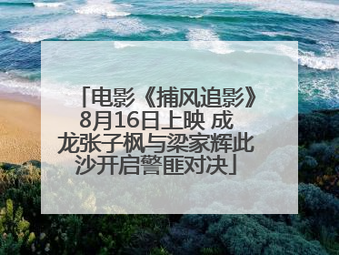 电影《捕风追影》8月16日上映 成龙张子枫与梁家辉此沙开启警匪对决