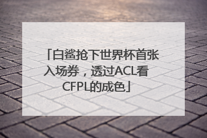 白鲨抢下世界杯首张入场券，透过ACL看CFPL的成色