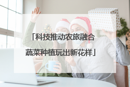 科技推动农旅融合 蔬菜种植玩出新花样