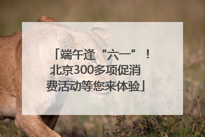 端午逢“六一”！北京300多项促消费活动等您来体验