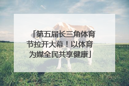 第五届长三角体育节拉开大幕！以体育为媒全民共享健康