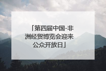 第四届中国-非洲经贸博览会迎来公众开放日