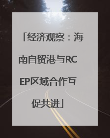 经济观察：海南自贸港与RCEP区域合作互促共进