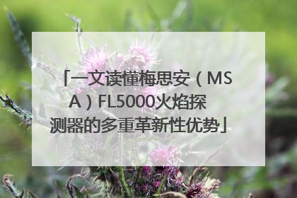 一文读懂梅思安（MSA）FL5000火焰探测器的多重革新性优势