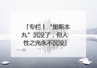 专栏丨“里斯本丸”沉没了，但人性之光永不沉没