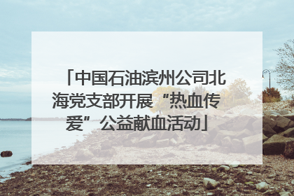 中国石油滨州公司北海党支部开展“热血传爱”公益献血活动