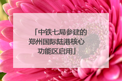 中铁七局参建的郑州国际陆港核心功能区启用