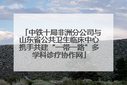 中铁十局非洲分公司与山东省公共卫生临床中心携手共建“一带一路”多学科诊疗协作网