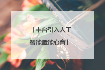 丰台引入人工智能赋能心育