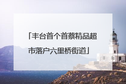 丰台首个首蔡精品超市落户六里桥街道