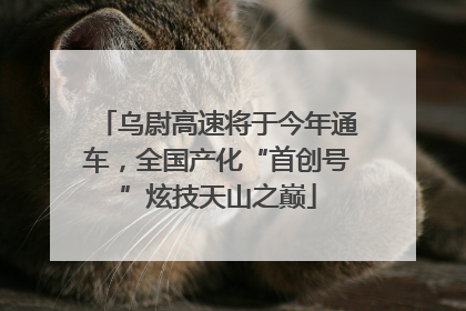 乌尉高速将于今年通车，全国产化“首创号”炫技天山之巅