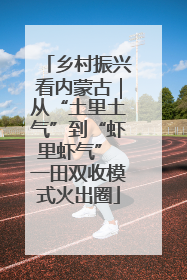 乡村振兴看内蒙古｜从“土里土气”到“虾里虾气” 一田双收模式火出圈