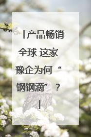 产品畅销全球 这家豫企为何“钢钢滴”？