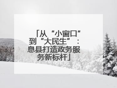 从“小窗口”到“大民生”：息县打造政务服务新标杆