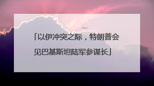 以伊冲突之际，特朗普会见巴基斯坦陆军参谋长