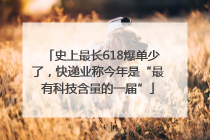 史上最长618爆单少了，快递业称今年是“最有科技含量的一届”