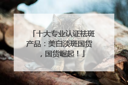 十大专业认证祛斑产品：美白淡斑国货，国货崛起！