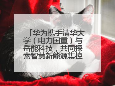 华为携手清华大学（电力国重）与岳能科技，共同探索智慧新能源集控新未来