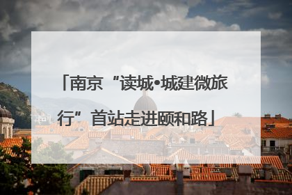 南京“读城•城建微旅行”首站走进颐和路