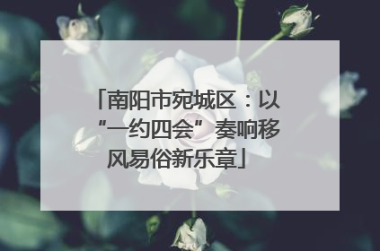 南阳市宛城区：以“一约四会”奏响移风易俗新乐章