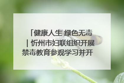健康人生 绿色无毒｜忻州市妇联组织开展禁毒教育参观学习并开展主题党日活动