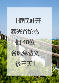 健民叶开泰光谷馆亮相 40位名医免费义诊三天