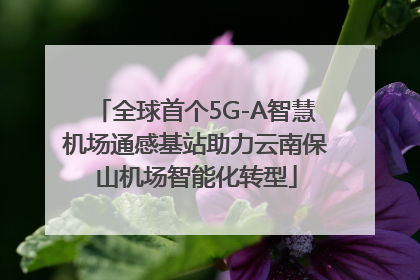 全球首个5G-A智慧机场通感基站助力云南保山机场智能化转型