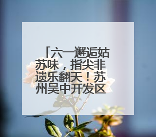 六一邂逅姑苏味，指尖非遗乐翻天！苏州吴中开发区实验小学“六一”庆祝活动精彩纷呈