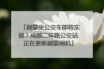 刷掌坐公交车即将实现！成都二环路公交站正在更新刷掌闸机