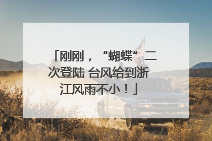 刚刚，“蝴蝶”二次登陆 台风给到浙江风雨不小！