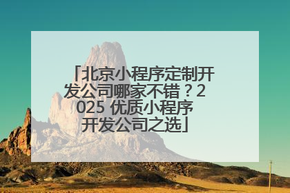 北京小程序定制开发公司哪家不错？2025 优质小程序开发公司之选