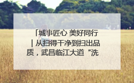 城事匠心 美好同行｜从扫得干净到扫出品质，武昌临江大道“洗”出洁净样板路