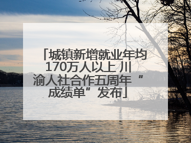 城镇新增就业年均170万人以上 川渝人社合作五周年“成绩单”发布