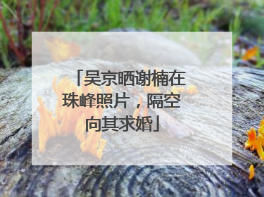 吴京晒谢楠在珠峰照片，隔空向其求婚