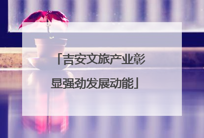 吉安文旅产业彰显强劲发展动能