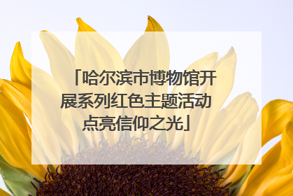 哈尔滨市博物馆开展系列红色主题活动点亮信仰之光