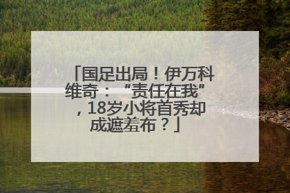 国足出局！伊万科维奇：“责任在我”，18岁小将首秀却成遮羞布？