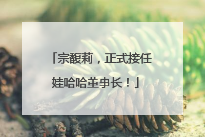 宗馥莉，正式接任娃哈哈董事长！